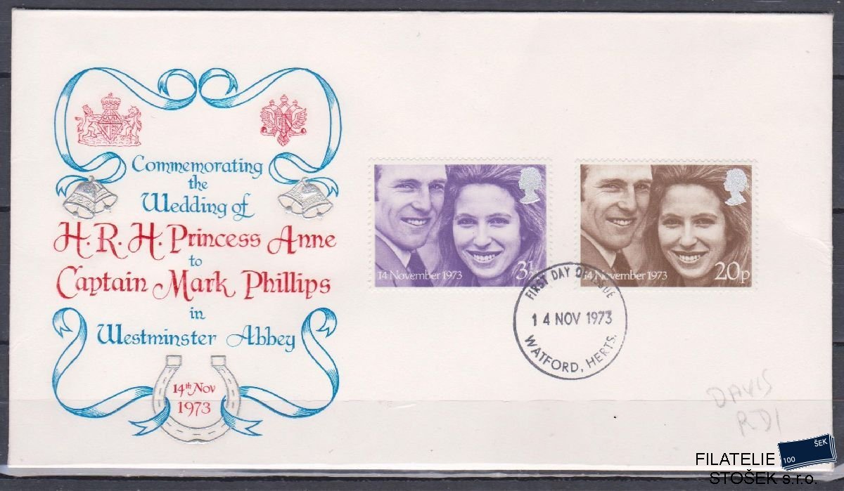 Anglie celistvosti Mi 637-38 FDC