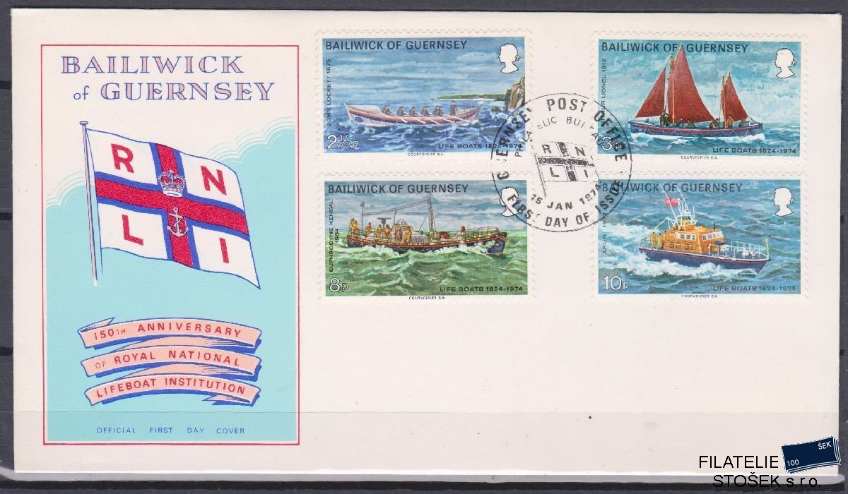 Guernsey celistvosti Mi 89-92 FDC