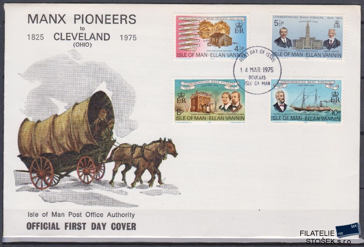 Isle of Man celistvosti Mi 54-57 FDC