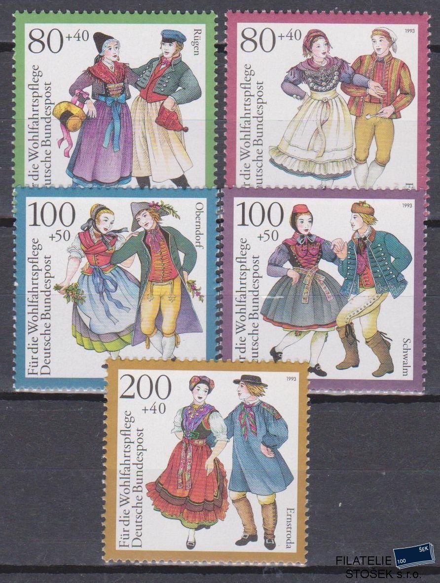 Bundes známky Mi 1696-1700