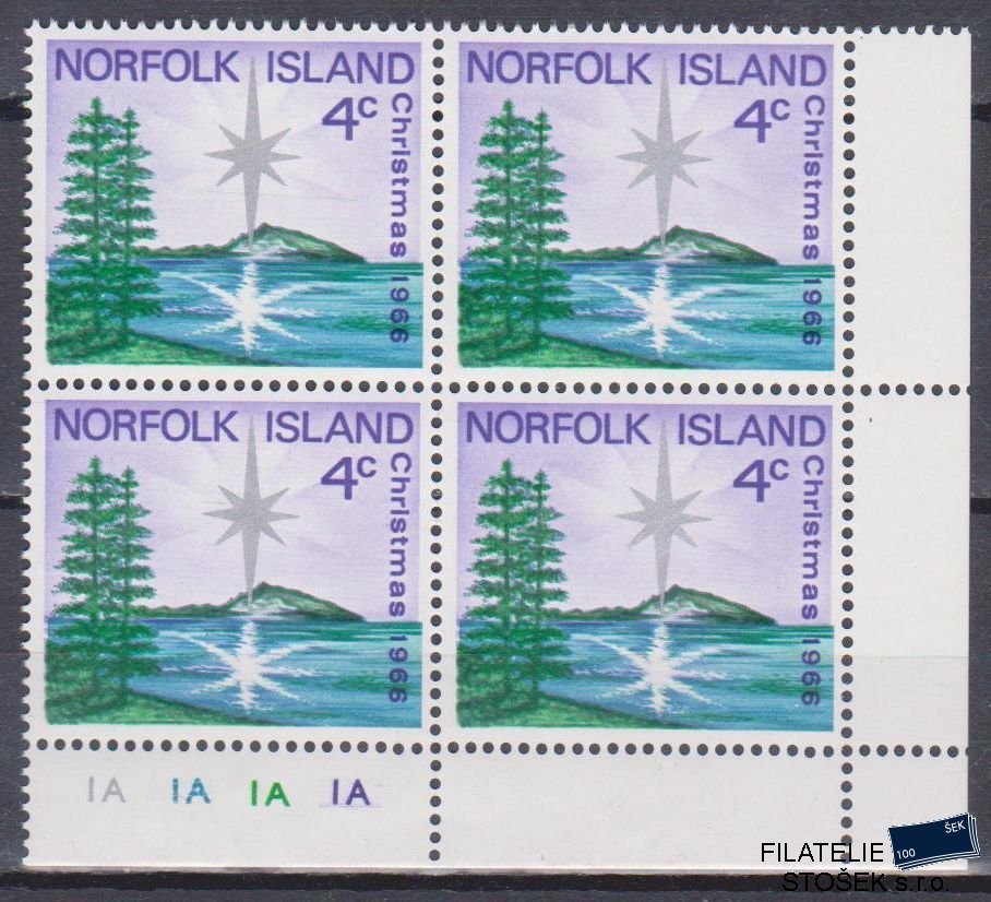 Norfolk Island známky Mi 78 4 Blok