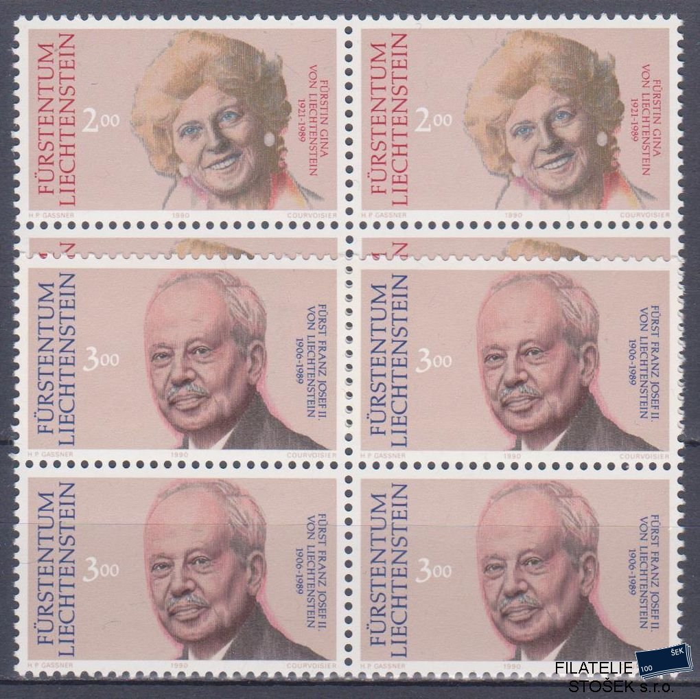 Liechtenstein známky Mi 988-89 4 Blok