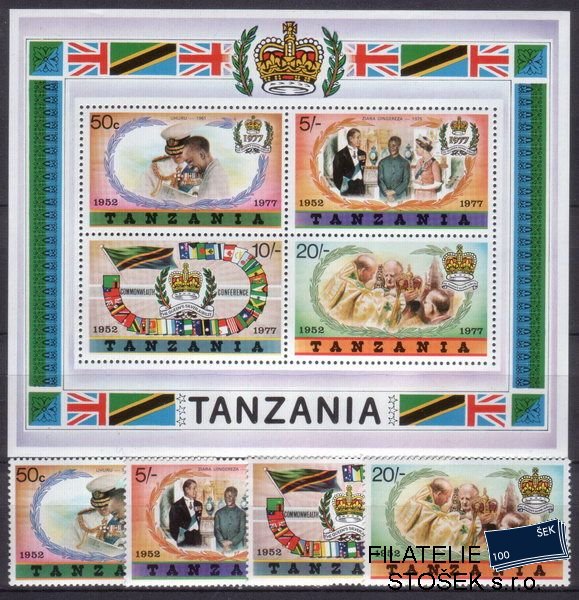 Tanzania Mi 0087-90+Bl.9