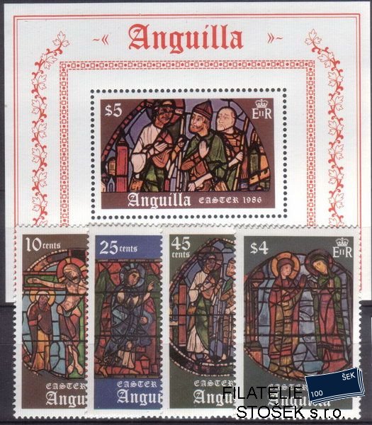 Anguilla Mi 692-5+Bl.68