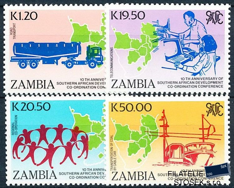 Zambia známky Mi 0520-3