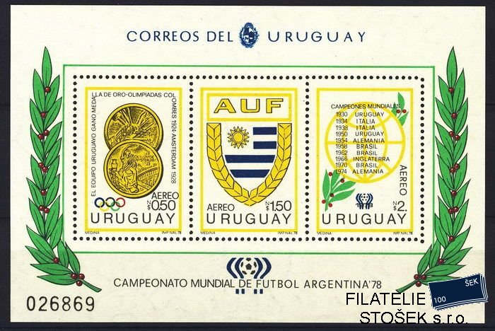 Uruguay známky Mi Bl. 39