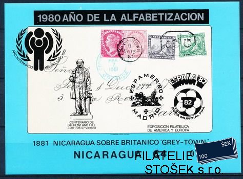 Nicaragua známky Mi Bl.122