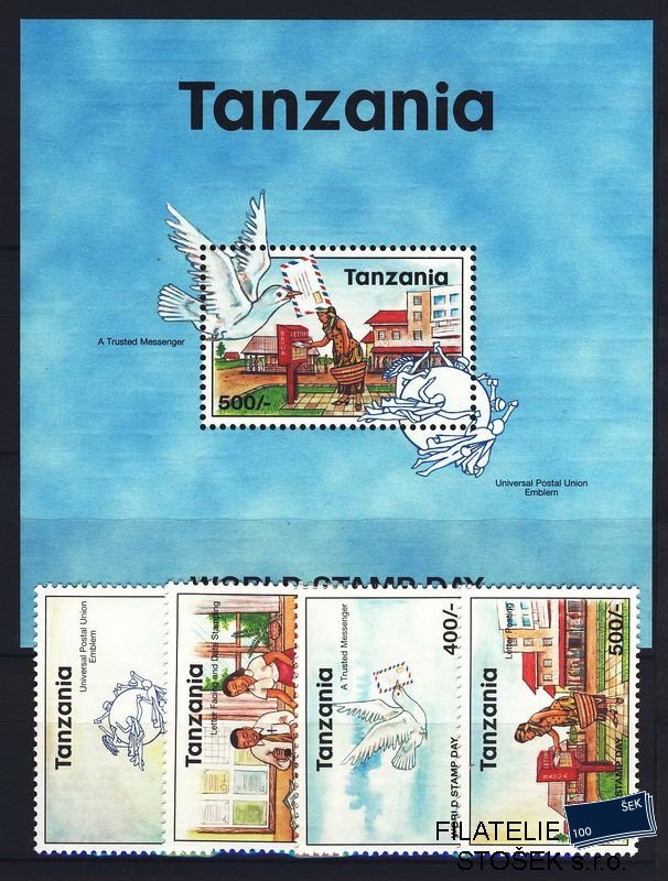 Tanzania známky Mi 3069-72 + Bl. 412