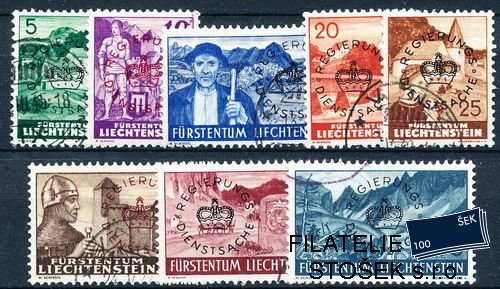 Liechtenstein Mi D 20-27