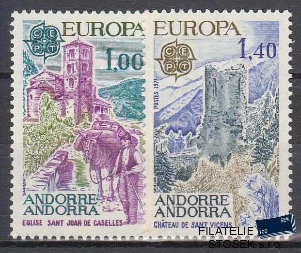 Andora fr. známky Mi 0282-83