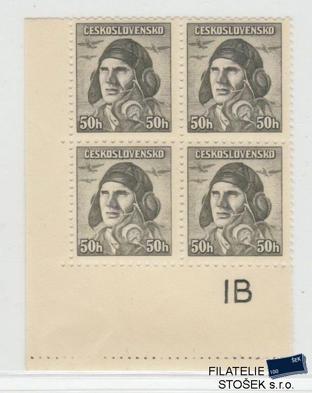 ČSSR známky 393 4 Blok Perforace