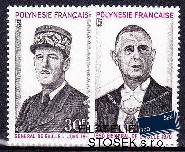 Polynesie známky 1970-1 de Gaulle