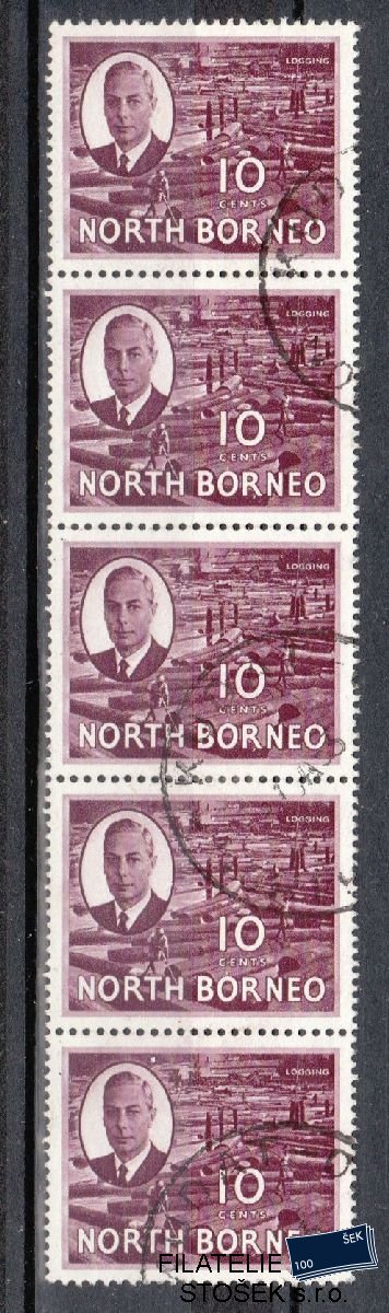 North Borneo známky Mi 283 5 páska