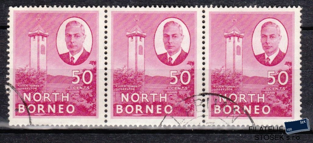 North Borneo známky Mi 287 3 páska