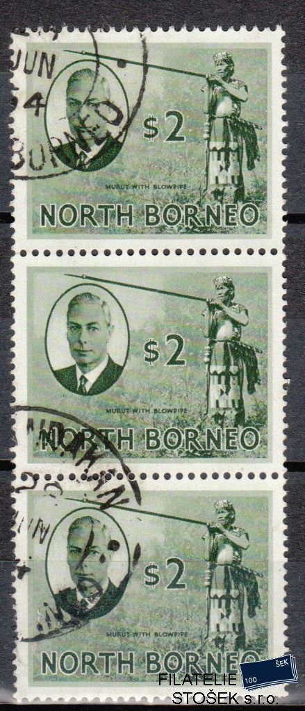 North Borneo známky Mi 289 3 páska