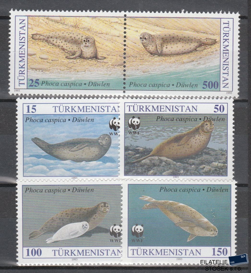 Turkmenistan známky Mi 30-35 - Fauna