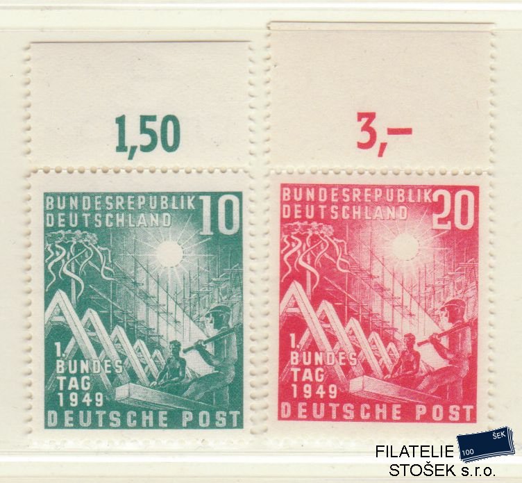 Bundes známky Mi 111-12