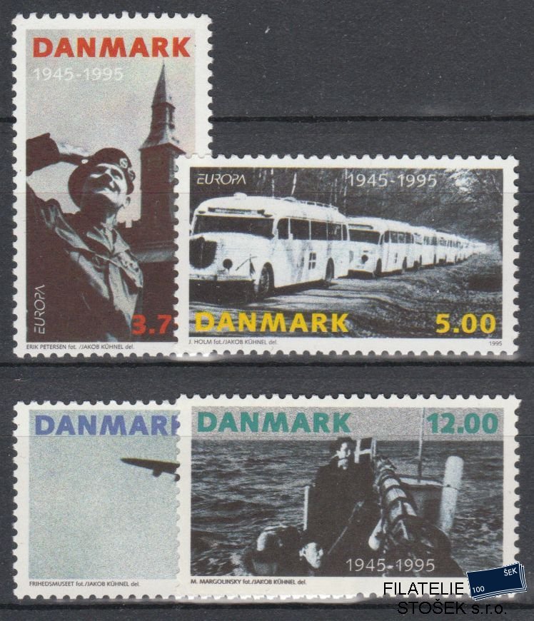 Dánsko známky Mi 1100-3