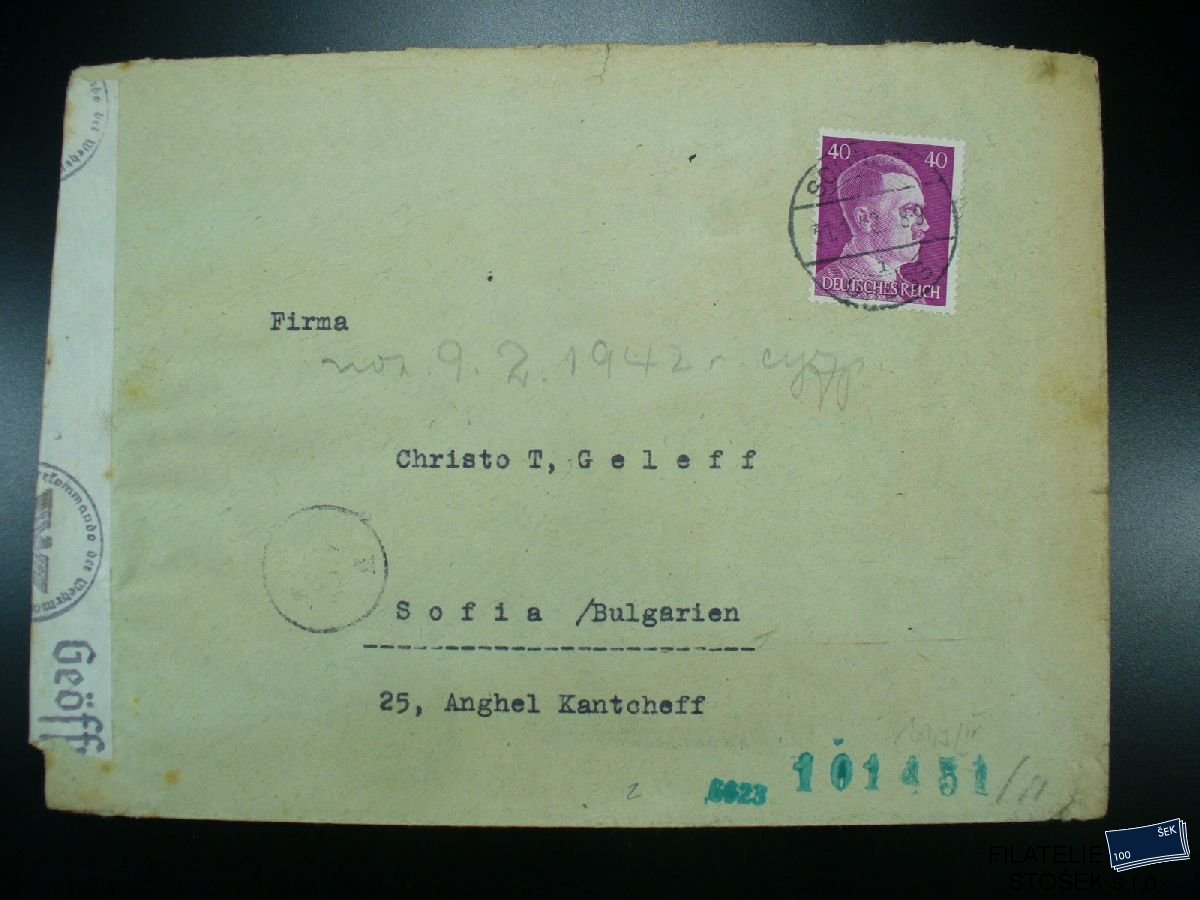 Německo celistvosti - Solingen - Sofia - 9.2.1942