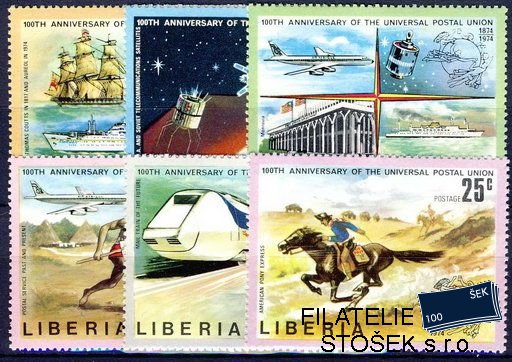 Liberia Mi 907-7+Bl.70A+B+Luxbl.