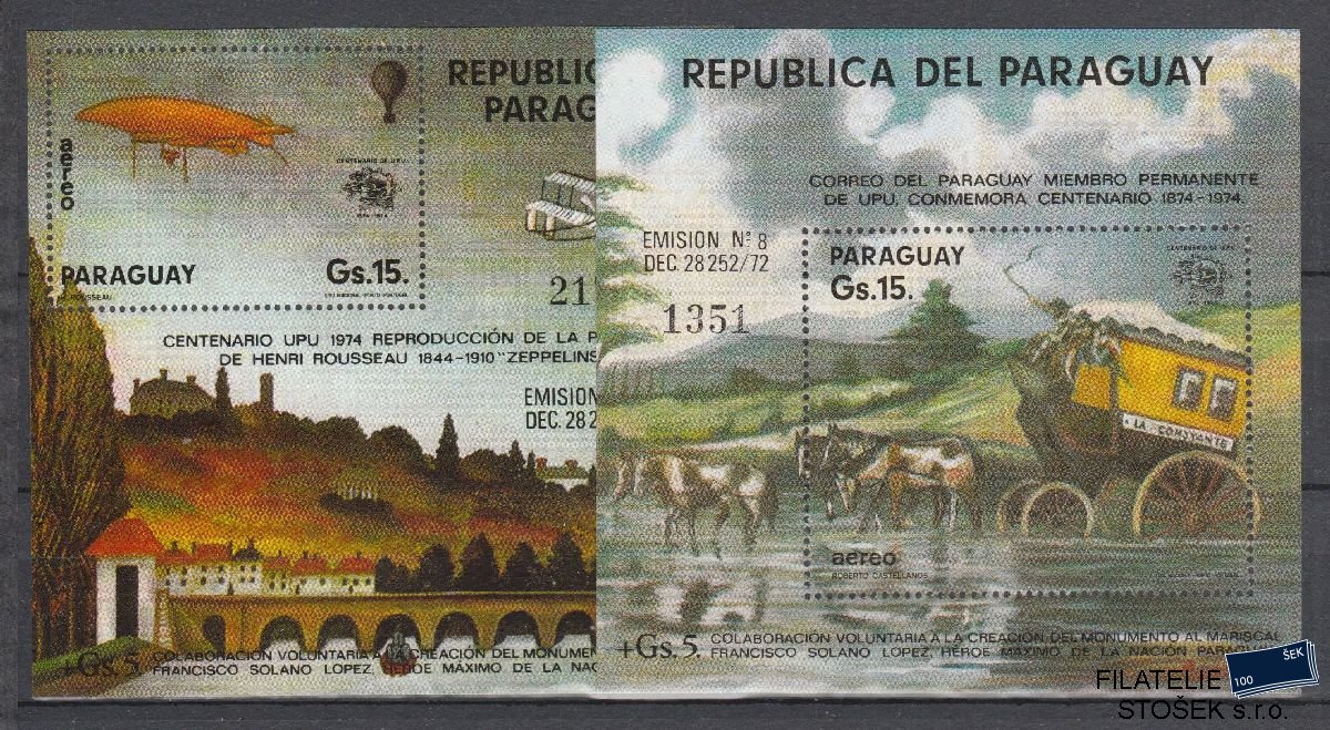 Paraguay známky Mi Blok 228-29