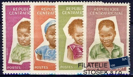 Centrafricaine Mi 0064-7+bL.4