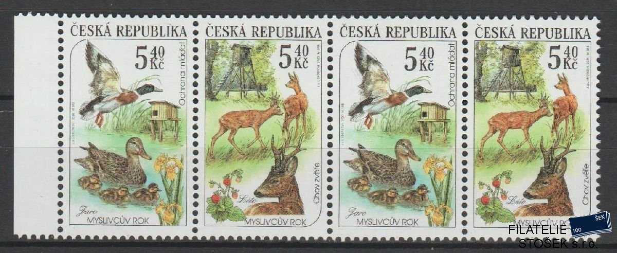 Česká republika známky 271-272 4 Páska DV 23/1