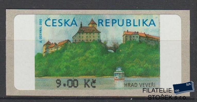 Česká republika známky AT 1 VV - Žlutá skvrna vpravo  bez * - 9 Kč