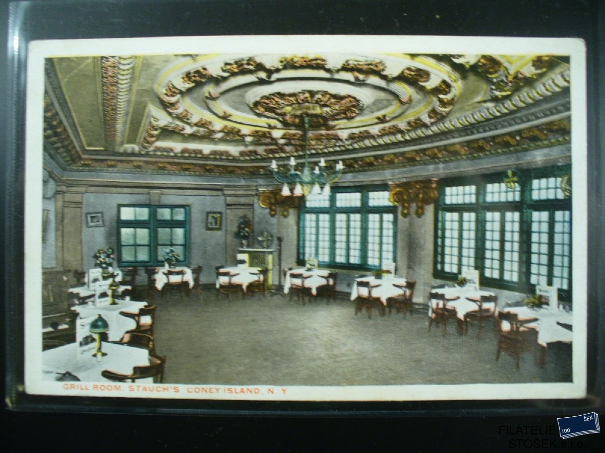 Námětová pohlednice - Reklamy - Stauch - Grill room