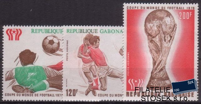 Gabon Mi 0666-8+Bl.34