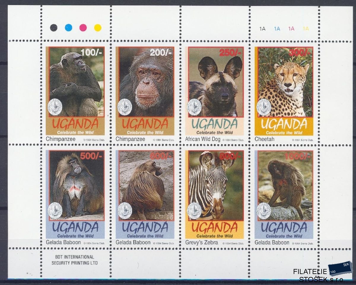 Uganda známky Mi 1429-36 - Fauna