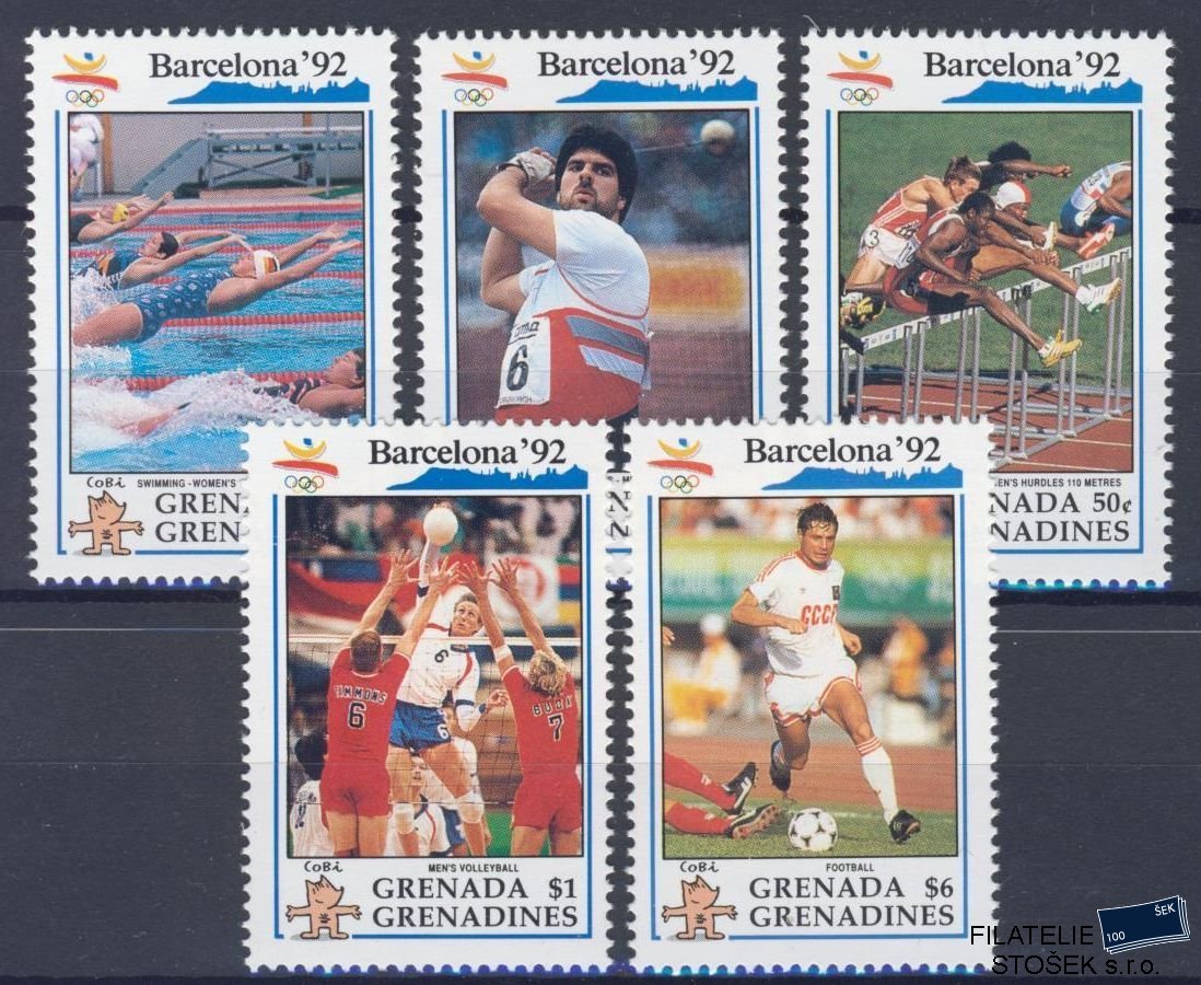 Grenadines of Grenada známky Mi 1535,38,39,41,44 NK - OH 1992