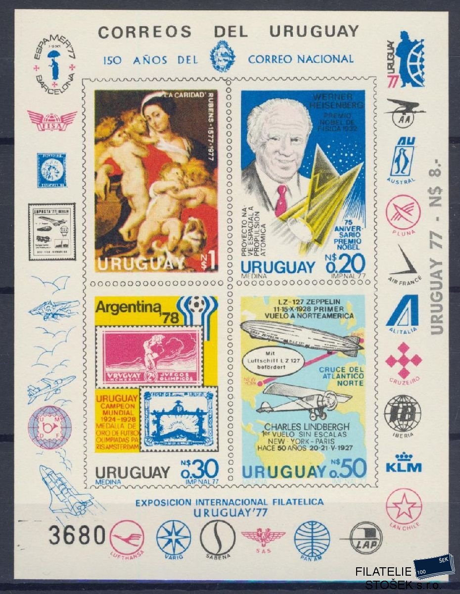 Uruguay známky Mi 1453-56 KL