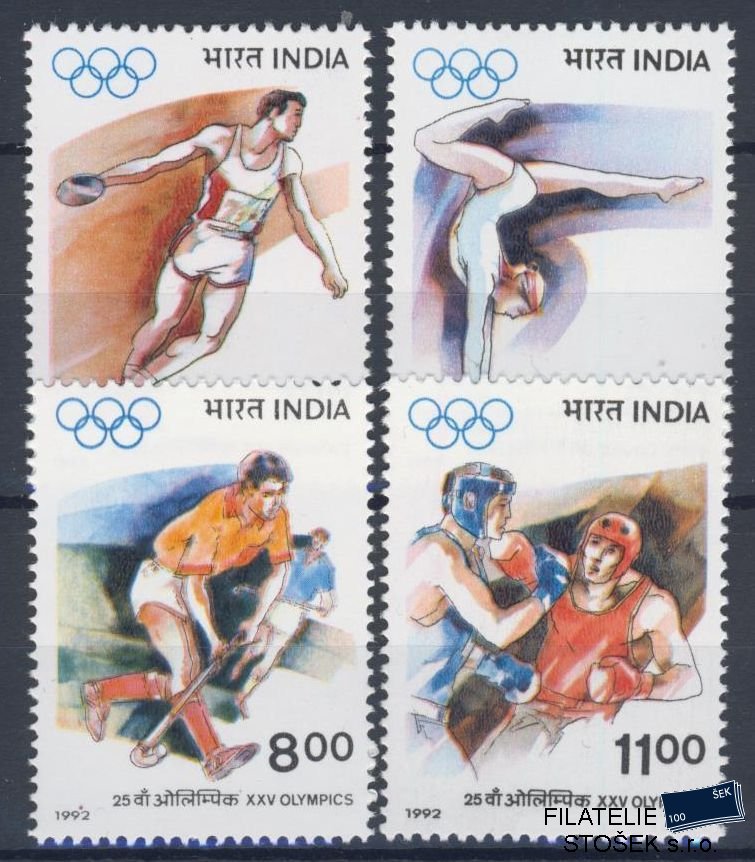 India známky Mi 1356-59 - OH 1992