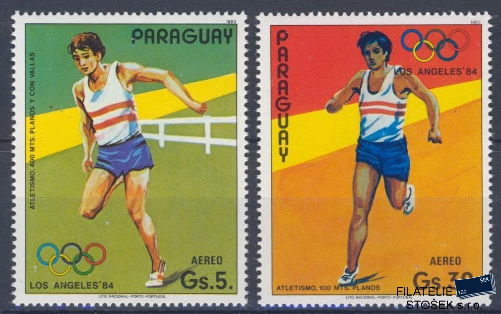 Paraguay známky Mi 3716+18 - OH 1984