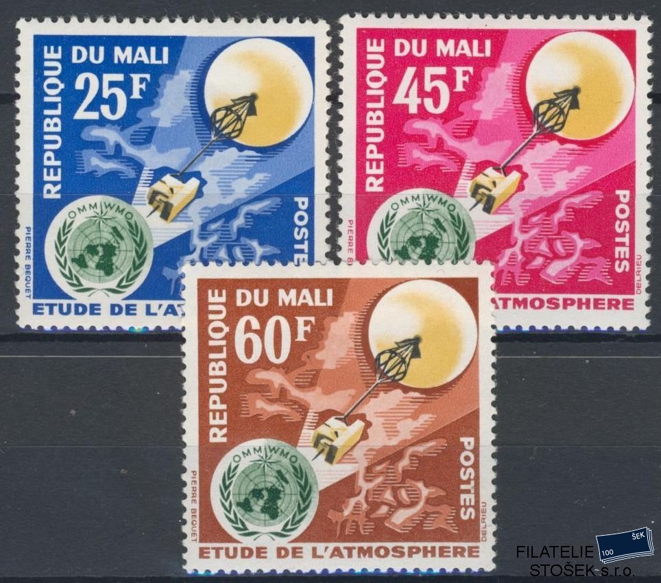 Mali známky Mi 62-64 - Kosmos