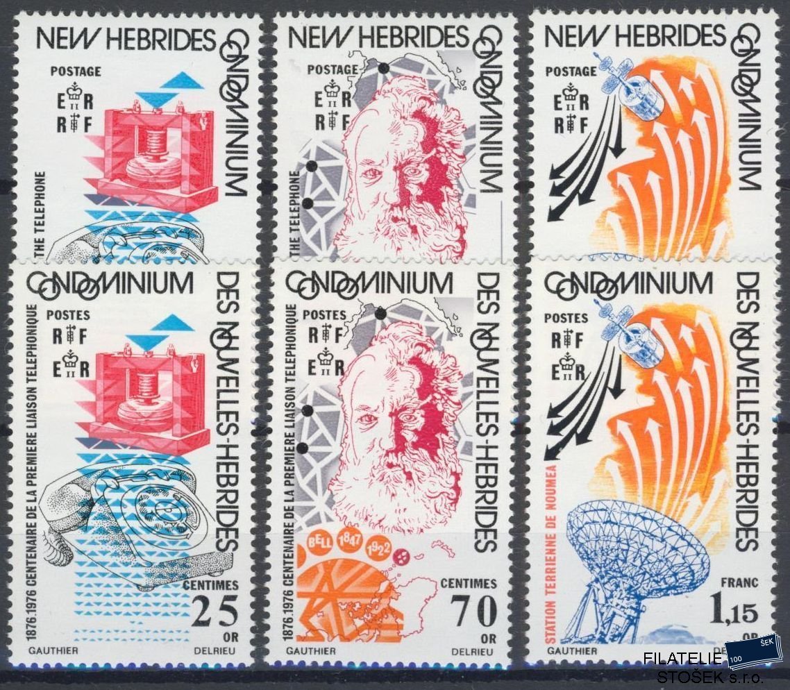 New Hebrides známky Mi 423-28 - Kosmos