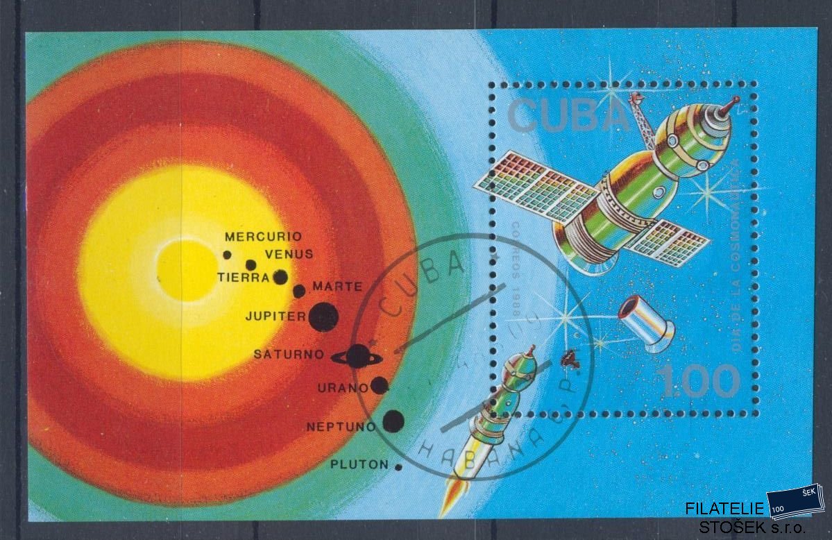 Kuba - sestava známek  - Kosmos